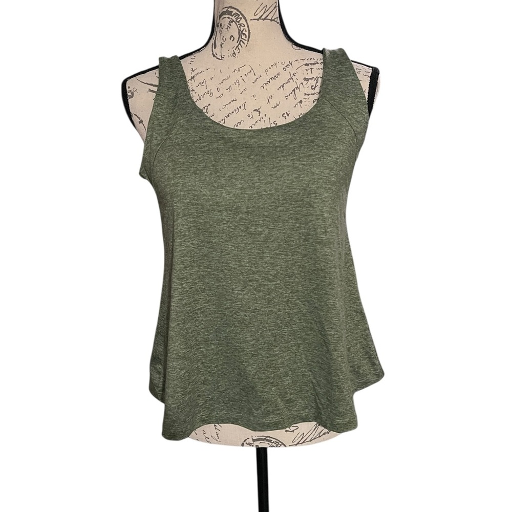 Jockey Olive Green Women's Tank Top with built in sports bra sz large